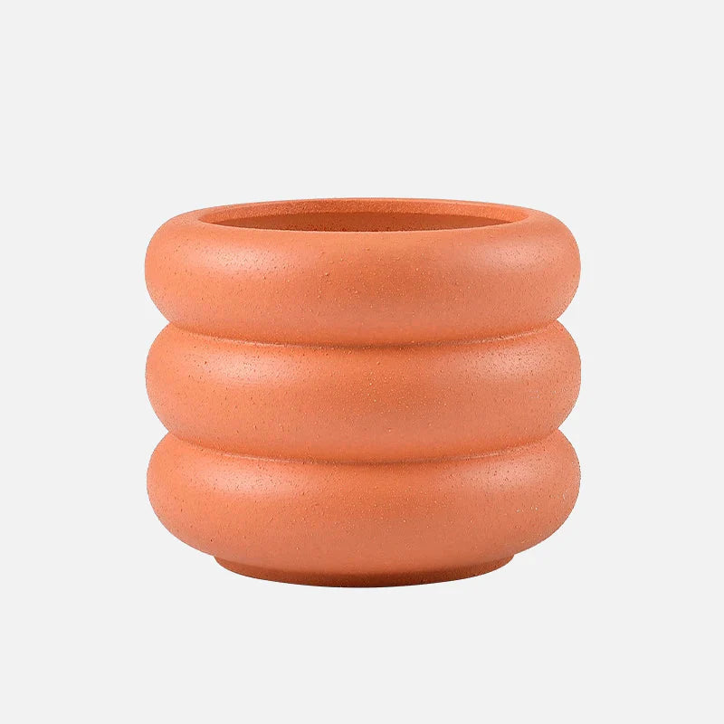 Textured Colorful Rounds Bubble Planter Pot