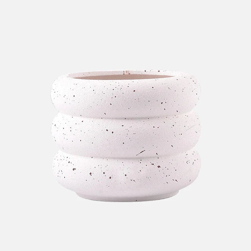 Textured Colorful Rounds Bubble Planter Pot