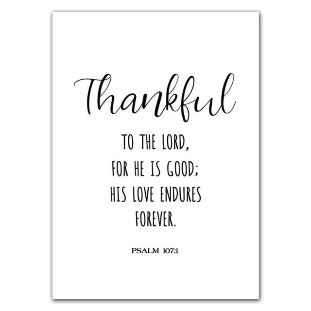 Thankful Grateful Blessed Wall Art