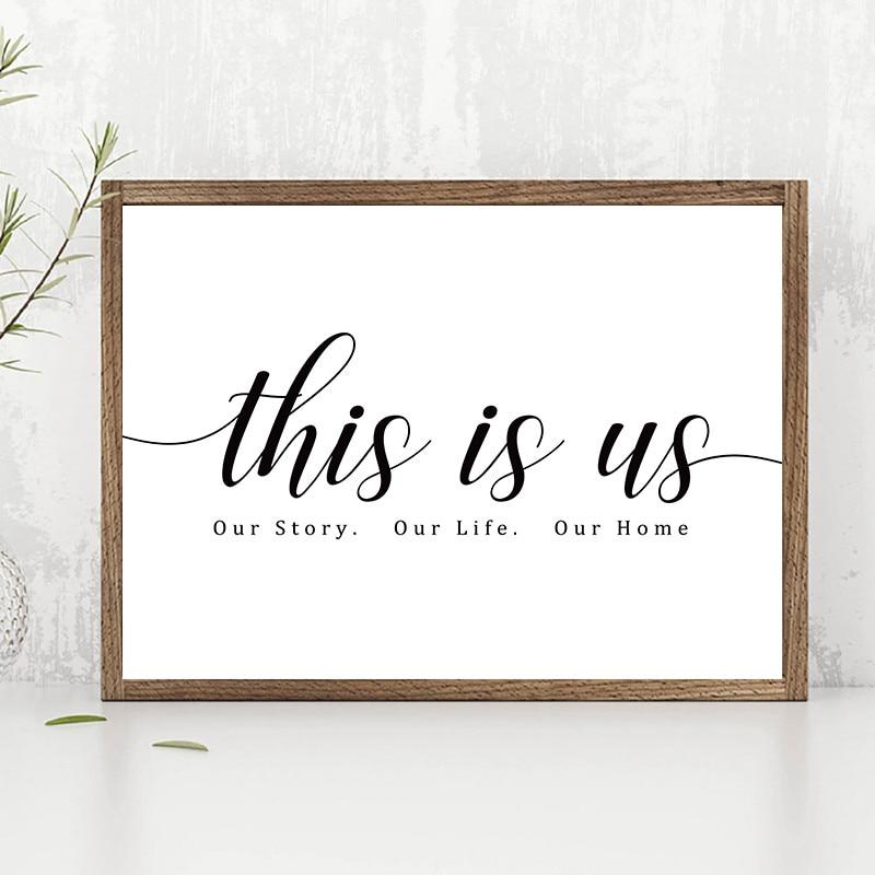 This is Us - Our Story Our Life Our Home Wall Art