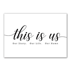 This is Us - Our Story Our Life Our Home Wall Art