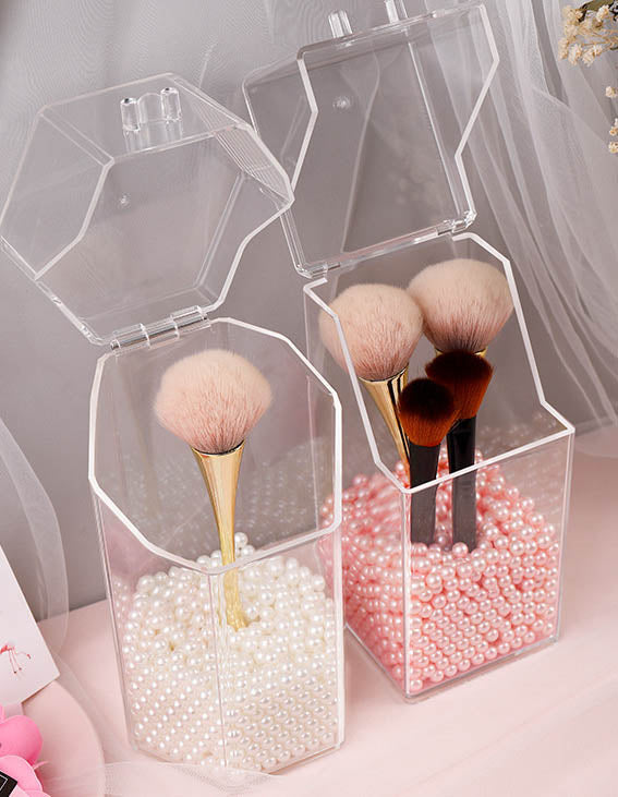 Pearl Beads Makeup Brush Organizer