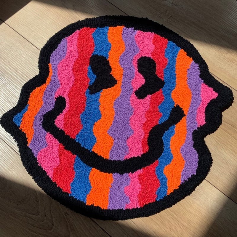 Twisted Smiley Plush Living Room Rug