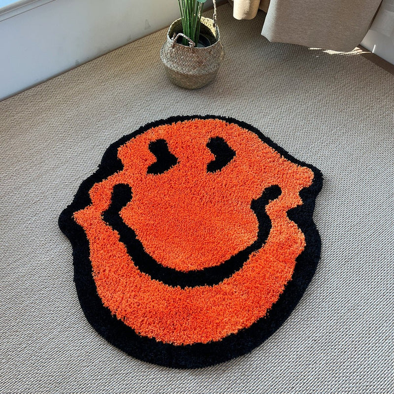 Twisted Smiley Plush Living Room Rug