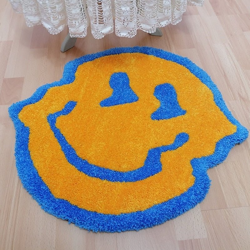 Twisted Smiley Plush Living Room Rug