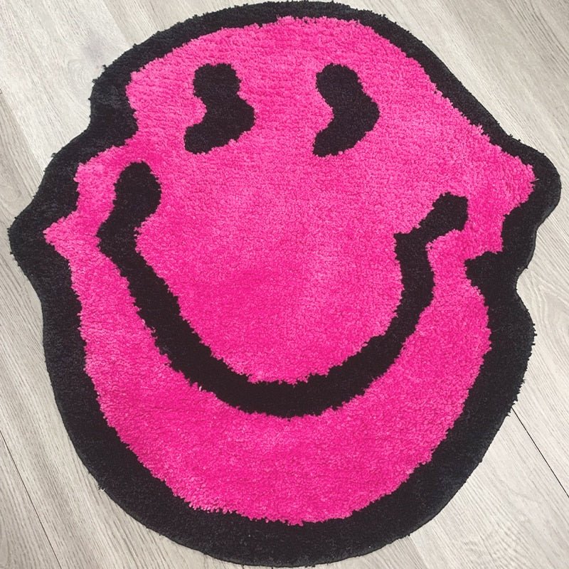 Twisted Smiley Plush Living Room Rug