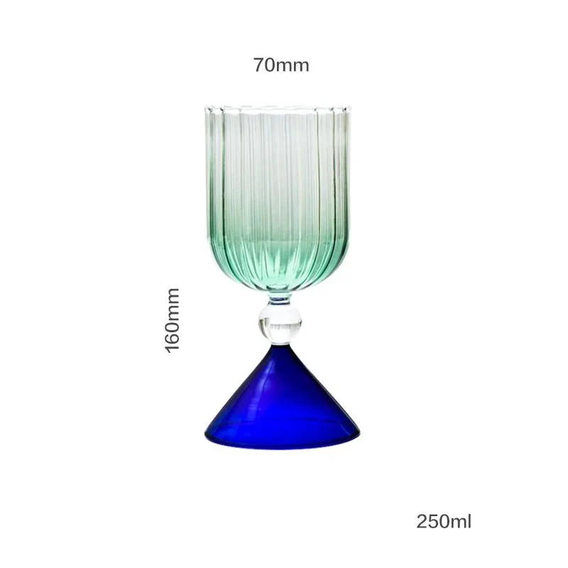 Two Tone Coloured Ripple Style Glass