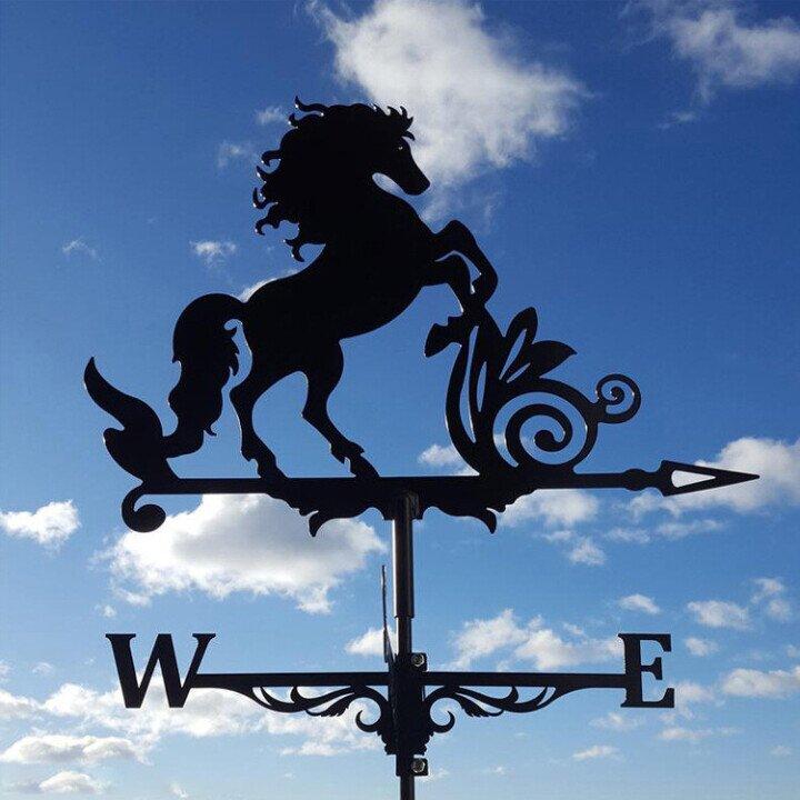 Weather Vane - Windy - Retro Witch Shape - Unique Design