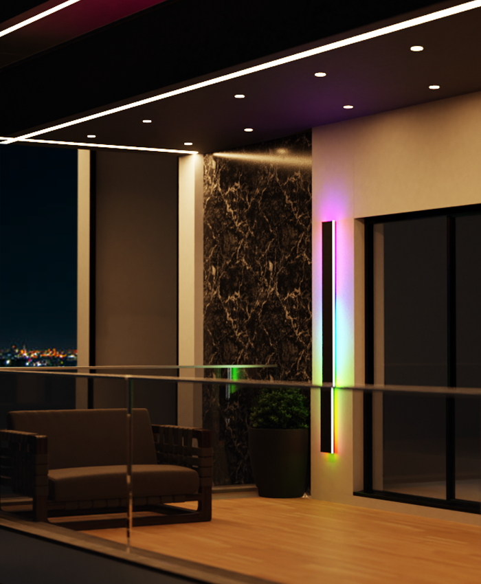 Miravique Wall LED Light Waterproof Outdoor/Indoor (RGB)