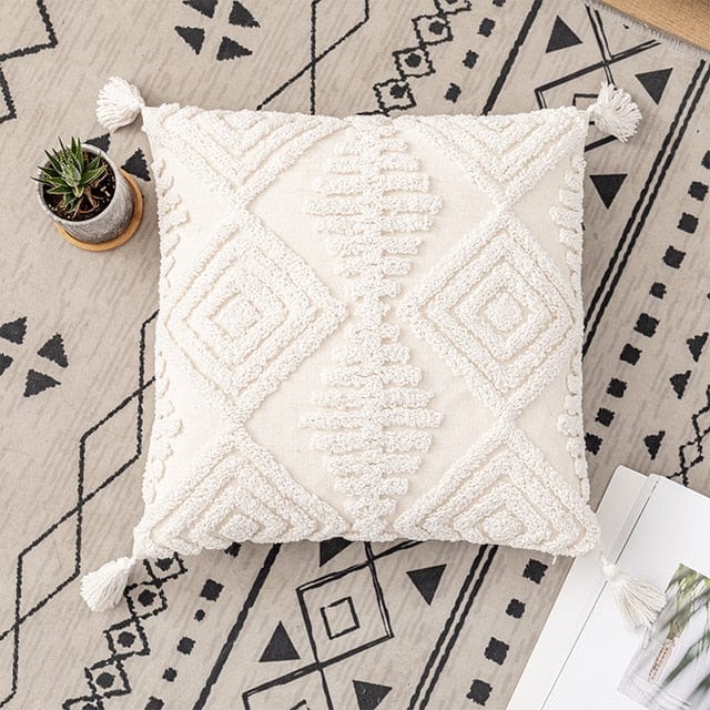 Ivory Tuft Pillow Cover