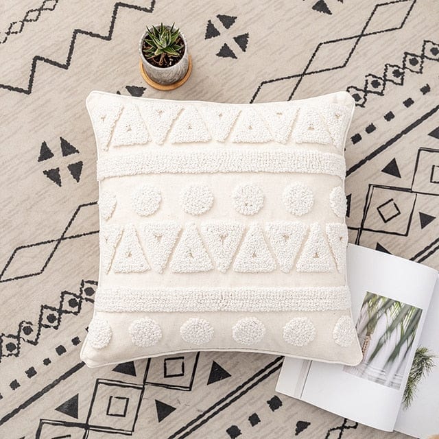 Ivory Tuft Pillow Cover