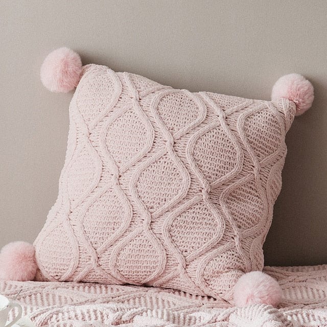 Crochet Chenille Pillow Cover