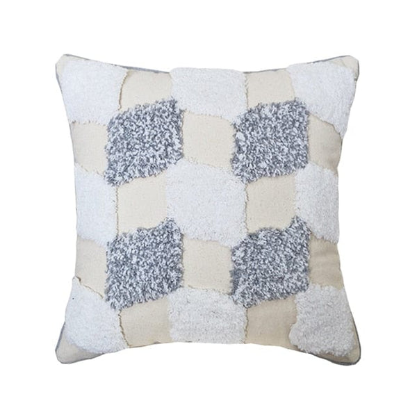 Boho Grey Tassel Pillow Cover