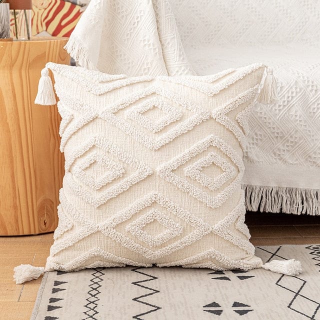 Ivory Tuft Pillow Cover