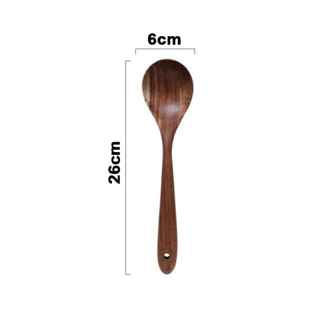 Teak Wood Kitchen Utensil Set