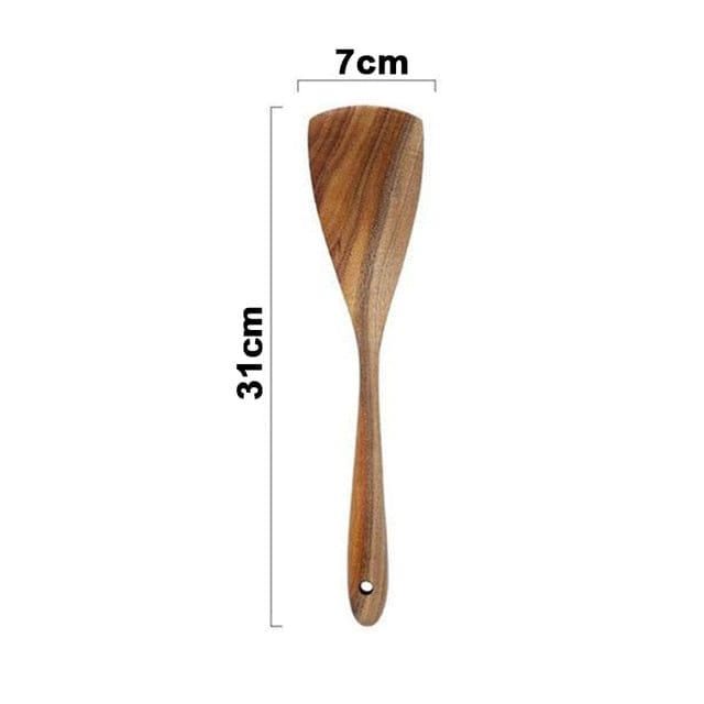 Teak Wood Kitchen Utensil Set