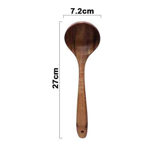 Teak Wood Kitchen Utensil Set