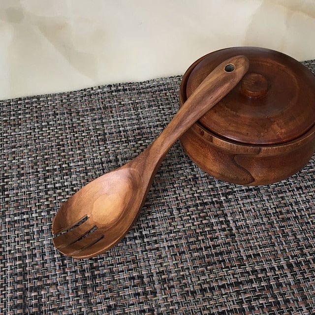 Teak Wood Kitchen Utensil Set