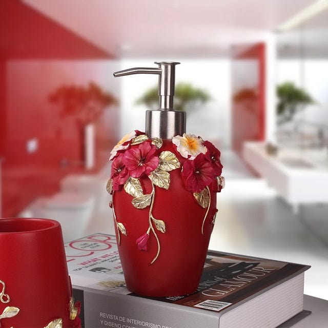 Floral Soap Dispenser