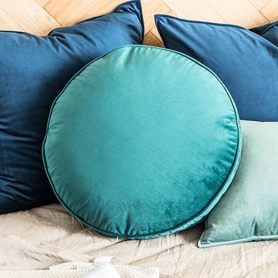 Velvet Luxury Large Round Throw Pillows Cushions with Pillow Insert