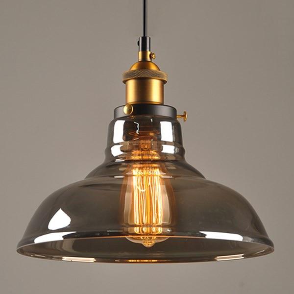 Vintage Glass Pendant Lights (5.5" to 11" Wide) - Retro Hanging Lights for Home & Hotel Decor