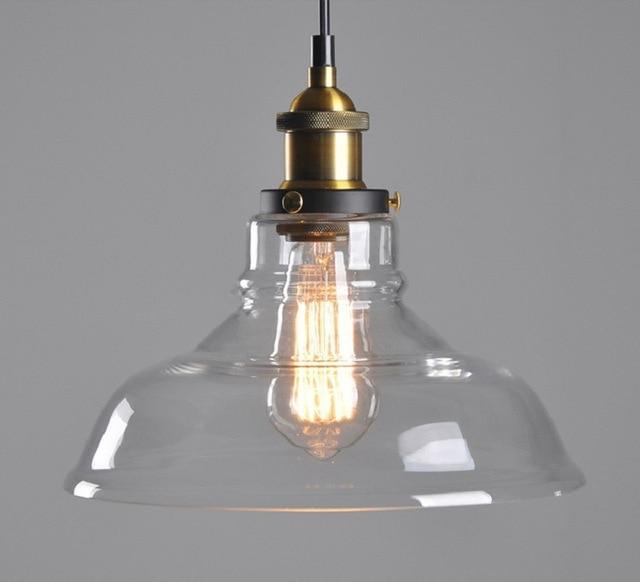 Vintage Glass Pendant Lights (5.5" to 11" Wide) - Retro Hanging Lights for Home & Hotel Decor