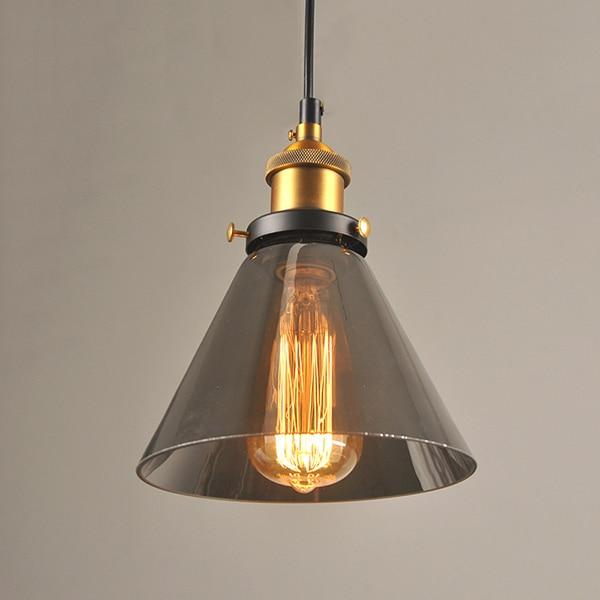 Vintage Glass Pendant Lights (5.5" to 11" Wide) - Retro Hanging Lights for Home & Hotel Decor