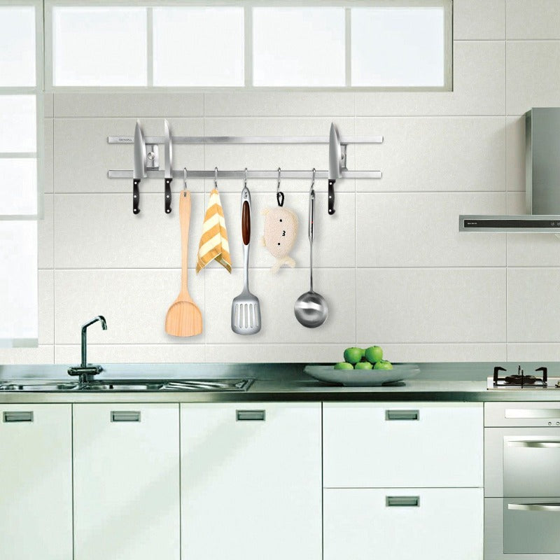 Miravique Mounted Magnetic Knife Rack & Utensil Holder