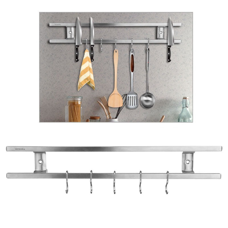 Miravique Mounted Magnetic Knife Rack & Utensil Holder