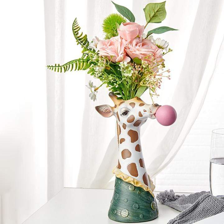 Adorable Animal Resin Flower Vase - Unique Decorative Animal Vases for Home Decor