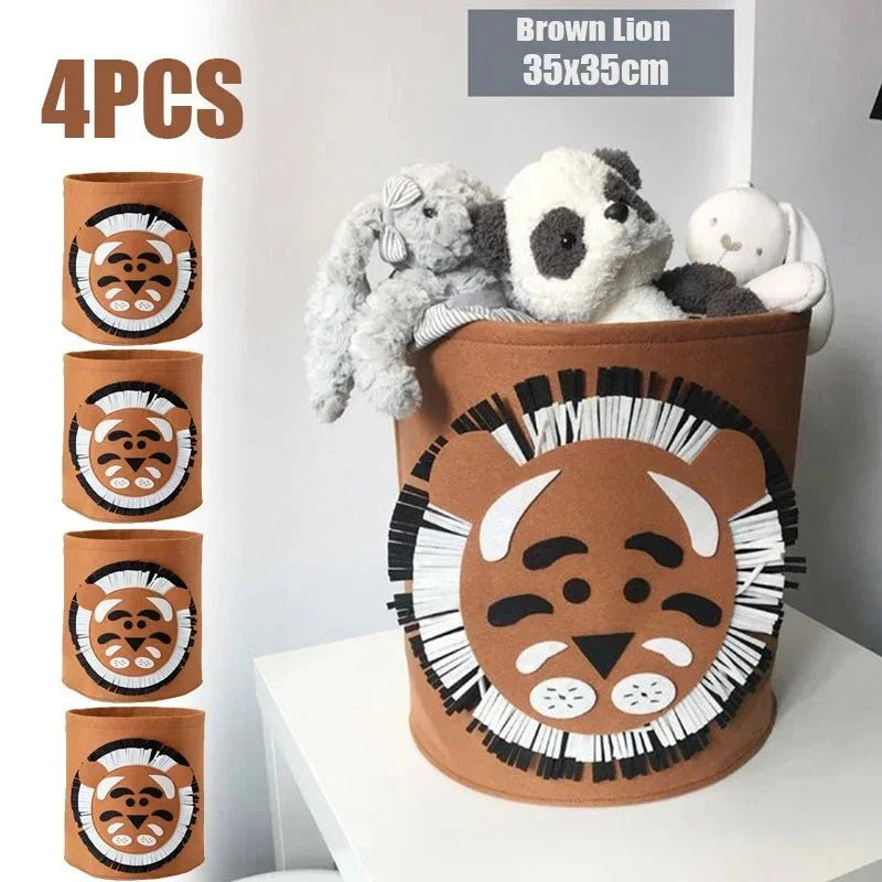 Wild Animal Toy Storage Basket