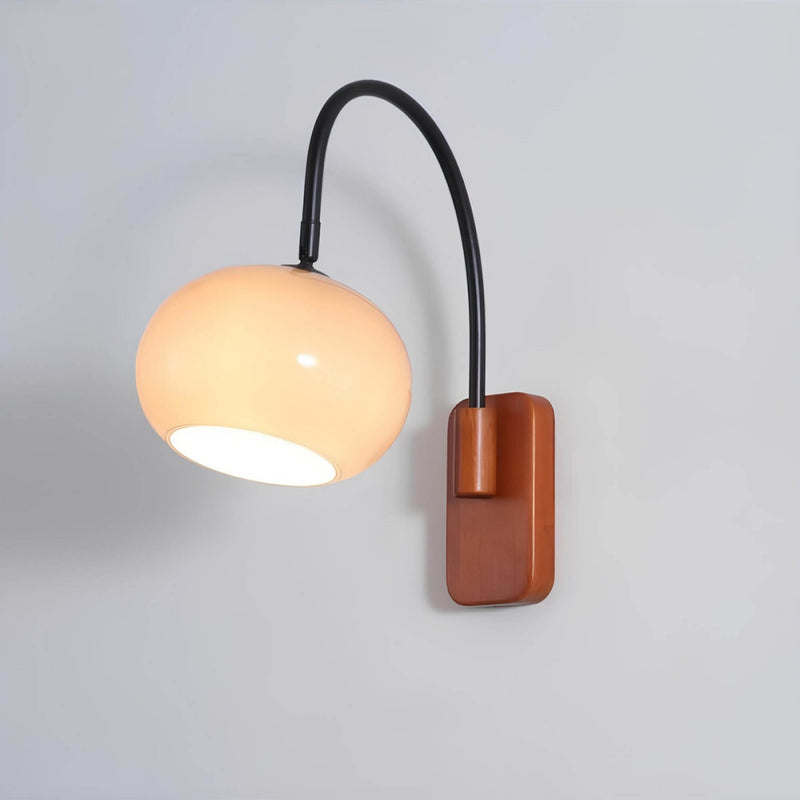 Miravique - Rotatable Bauhaus Wall Lamp made of Khaki Glass