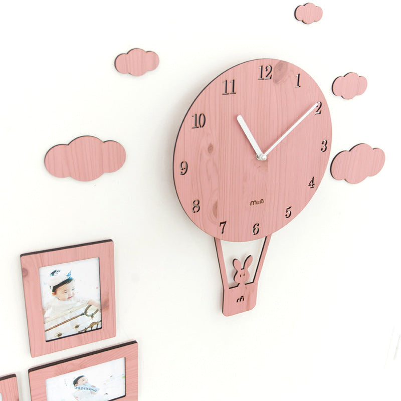 Cute Pendulum Kids Bedroom Wall Clock