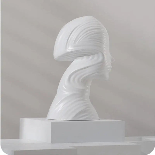 Abstract Human Head Sculpture