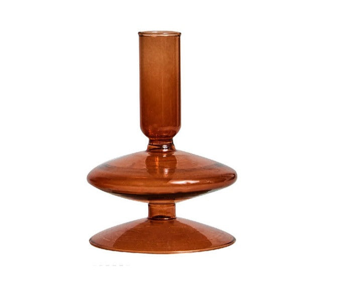 Aesthetic Brown Wavy Candle Holders