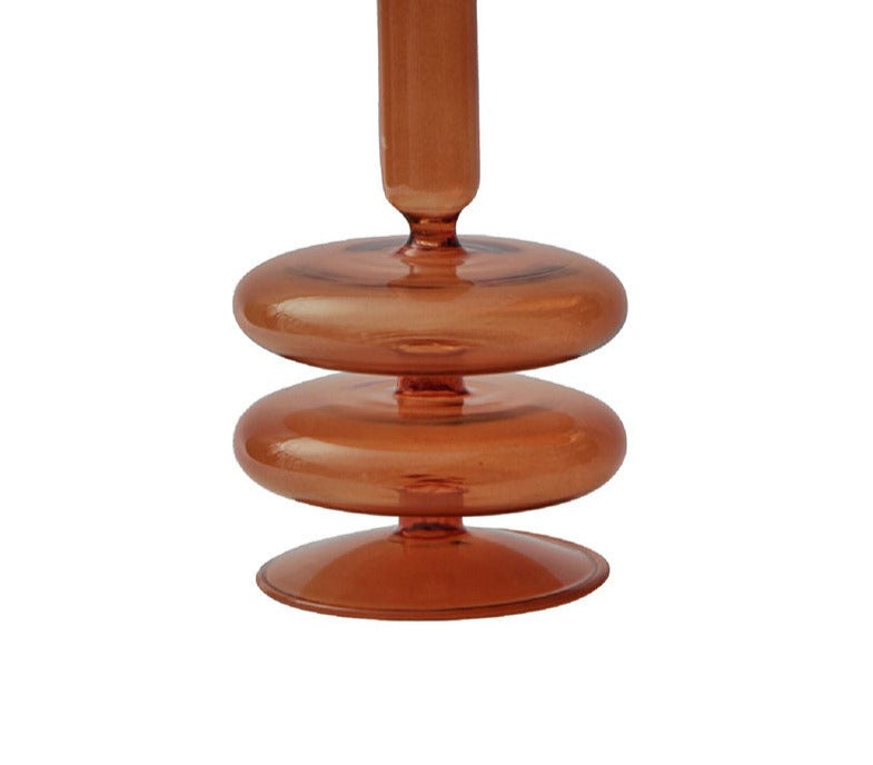 Aesthetic Brown Wavy Candle Holders