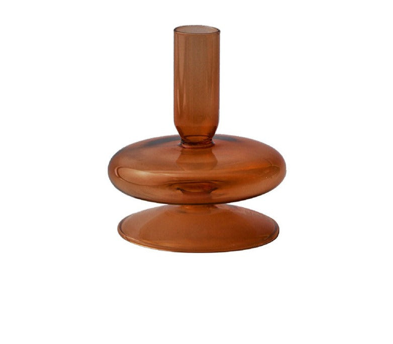 Aesthetic Brown Wavy Candle Holders