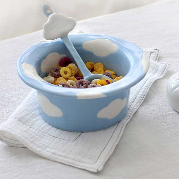 Aesthetic Ceramic Cloud Mug Bowl Set