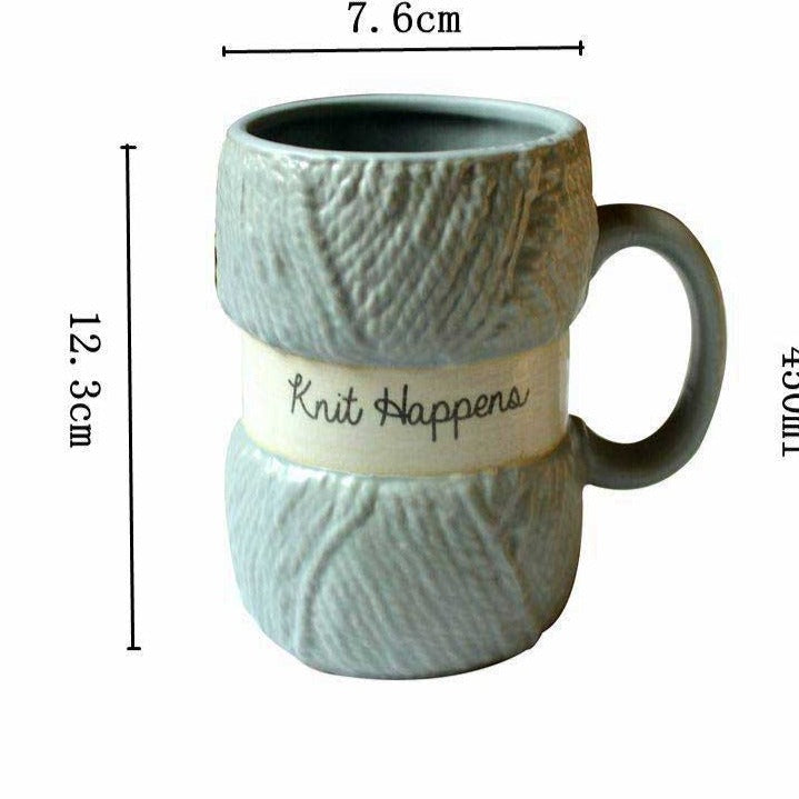 Aesthetic Ceramic Wool Mug