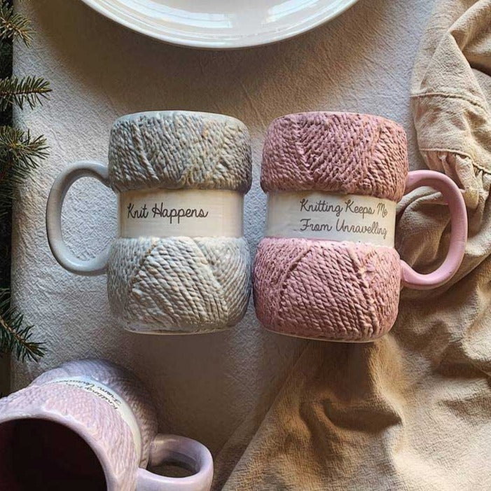 Aesthetic Ceramic Wool Mug