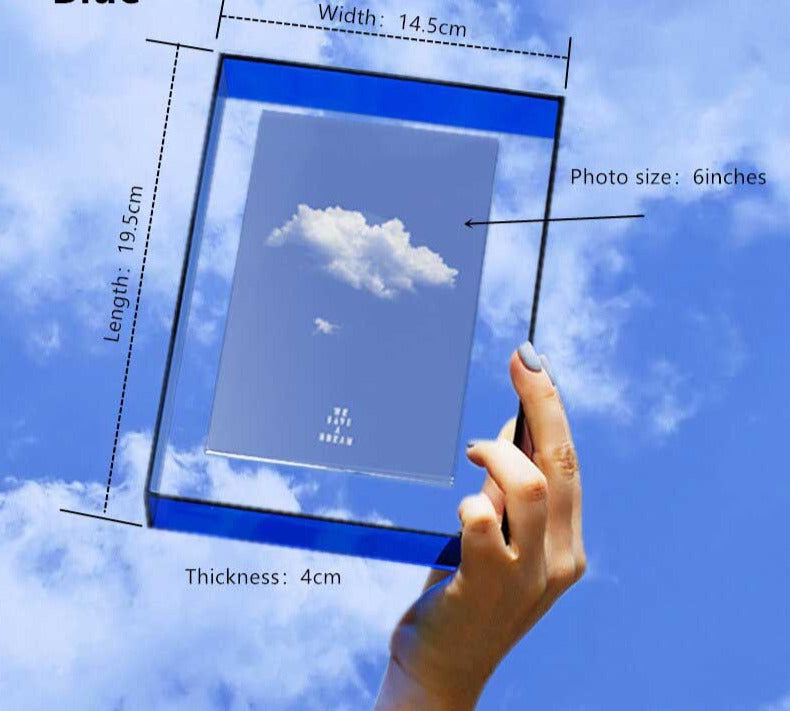 Aesthetic Cloudy Sky Magnetic Acrylic Picture Frame