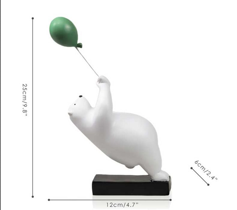 Balloon Flying Polar Bears