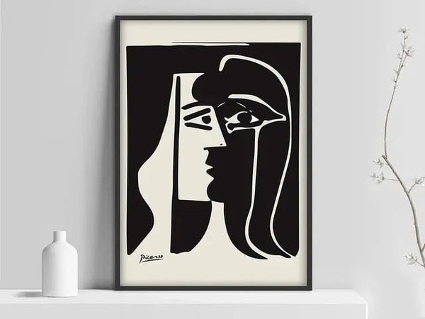 Black & White Face By Picasso