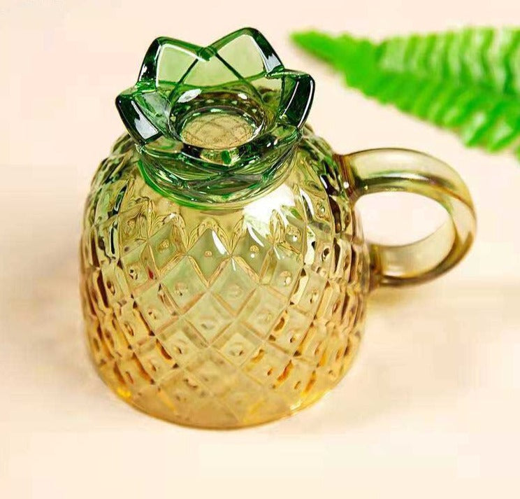 Creative Glass Pineapple Cup Set 4