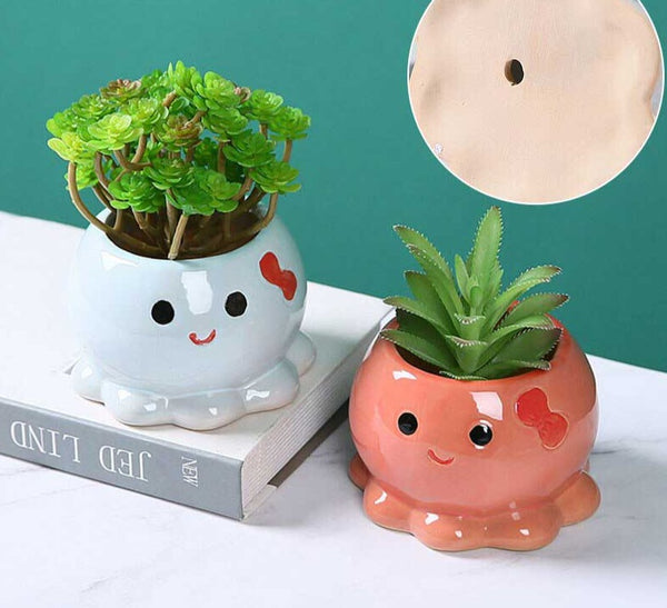 Cute Cartoon Octopus Planter Pot