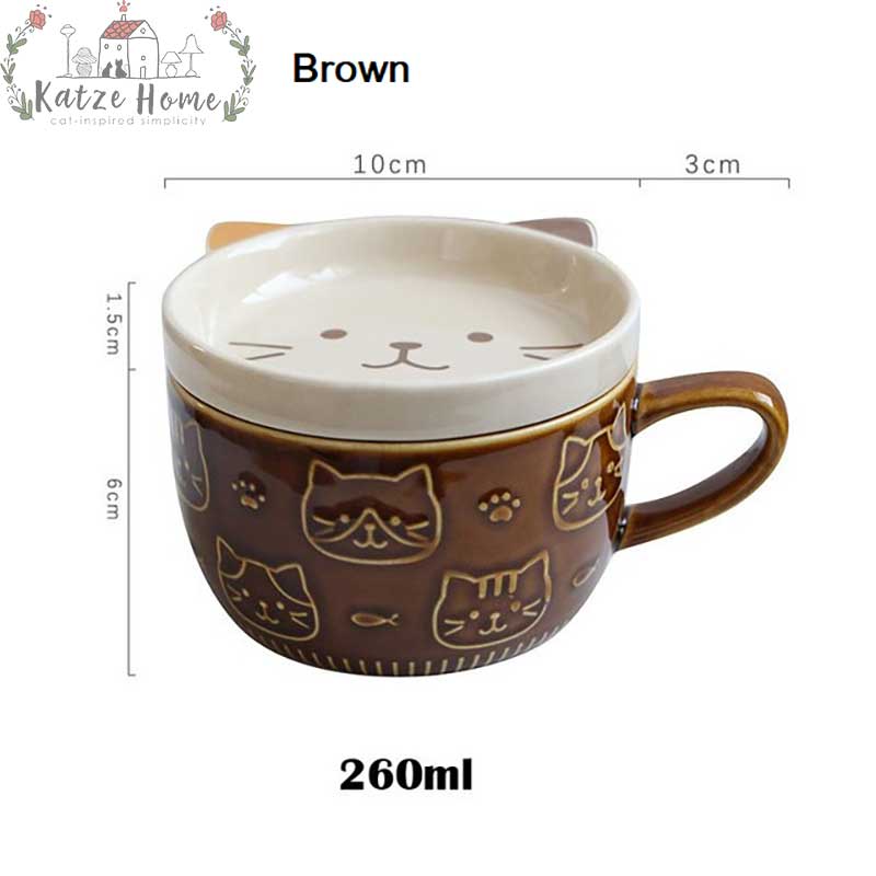 Cute Japanese style Ceramic Lucky Cat Mug