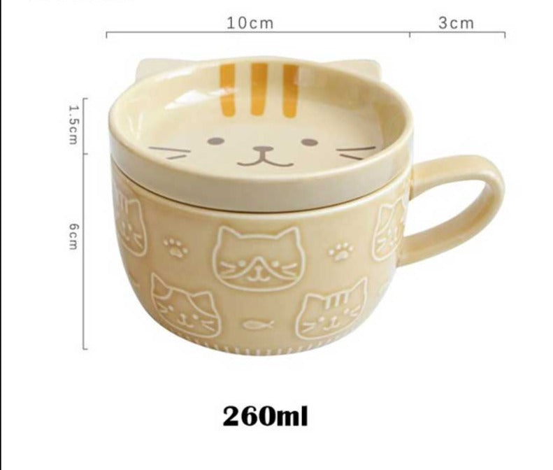 Cute Japanese style Ceramic Lucky Cat Mug