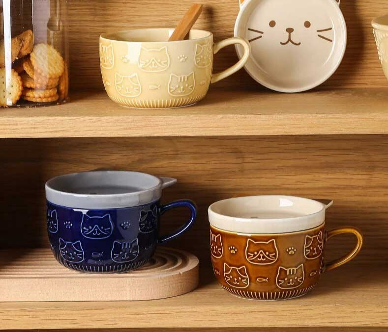 Cute Japanese style Ceramic Lucky Cat Mug