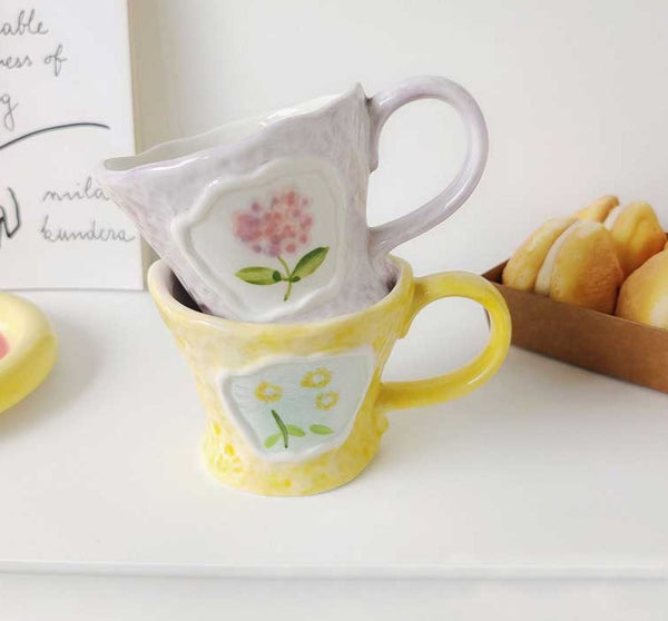 French Floral Pastor Coffee Mugs