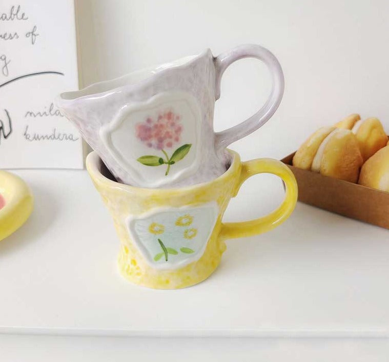 French Floral Pastor Coffee Mugs